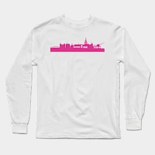 Nijmegen skyline pink Long Sleeve T-Shirt